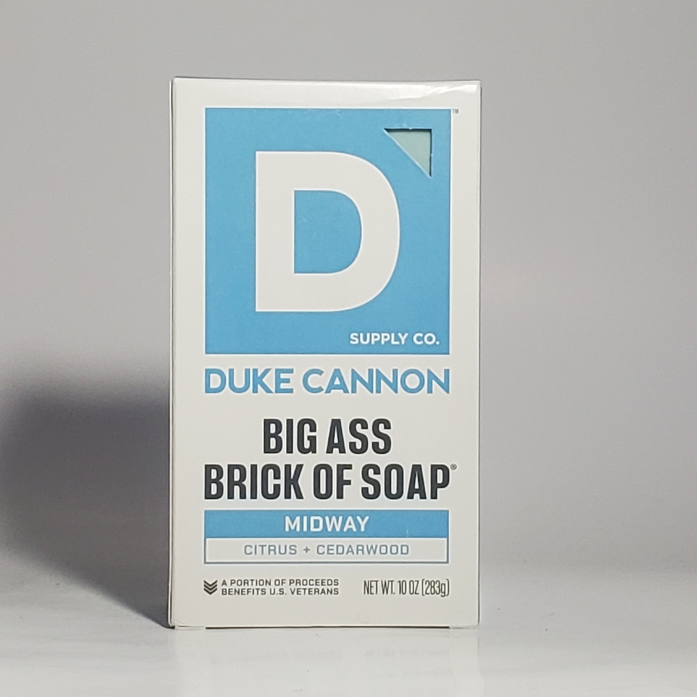 Duke Cannon Big Brick of Soap - "Midway" Scent with Citrus & Cedarwood 10 OZ New